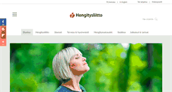Desktop Screenshot of hengitysliitto.fi