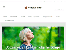 Tablet Screenshot of hengitysliitto.fi